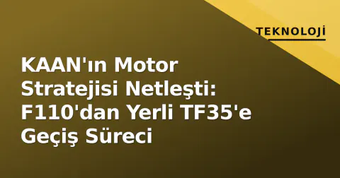 KAAN'ın Motor Stratejisi Netleşti: F110'dan Yerli TF35'e Geçiş Süreci