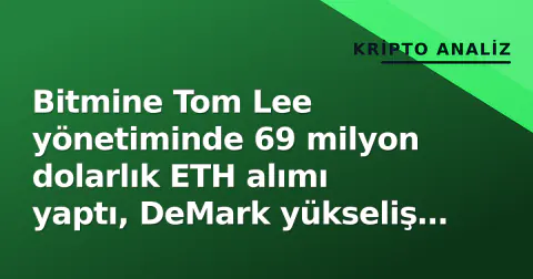 Bitmine Tom Lee yönetiminde 69 milyon dolarlık ETH alımı yaptı, DeMark yükseliş sinyali verdi