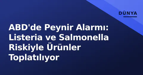 ABD'de Peynir Alarmı: Listeria ve Salmonella Riskiyle Ürünler Toplatılıyor