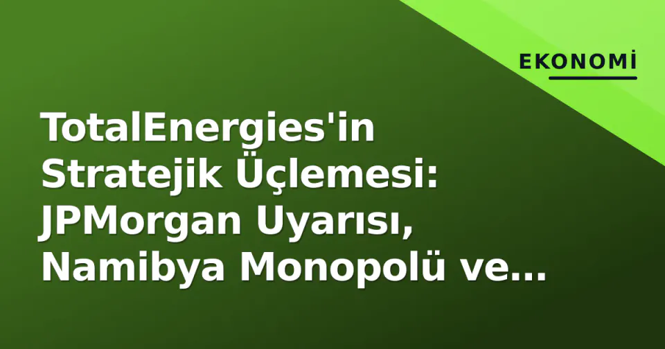 TotalEnergies'in Stratejik Üçlemesi: JPMorgan Uyarısı, Namibya Monopolü ve Nijerya'da Milyar Dolarlık Gaz FID'i görseli