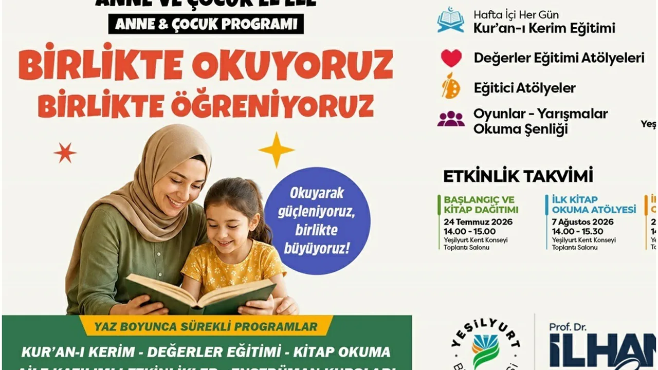 Yeşilyurt'ta Anne ve Çocuklar İçin Yaz Programı: Başvurular Başladı Yeşilyurt'ta Anne ve Çocuklar İçin Yaz Programı: Başvurular Başladı