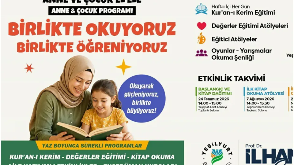 Yeşilyurt'ta Anne ve Çocuklar İçin Yaz Programı: Başvurular Başladı görseli