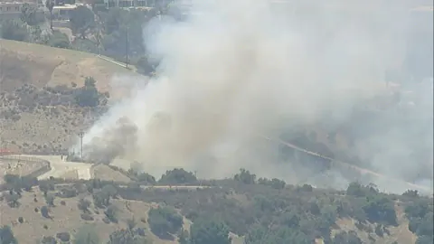 Los Angeles'ta Korkutan Yangın: Encino Bölgesinde Alevler Evlere Dayandı