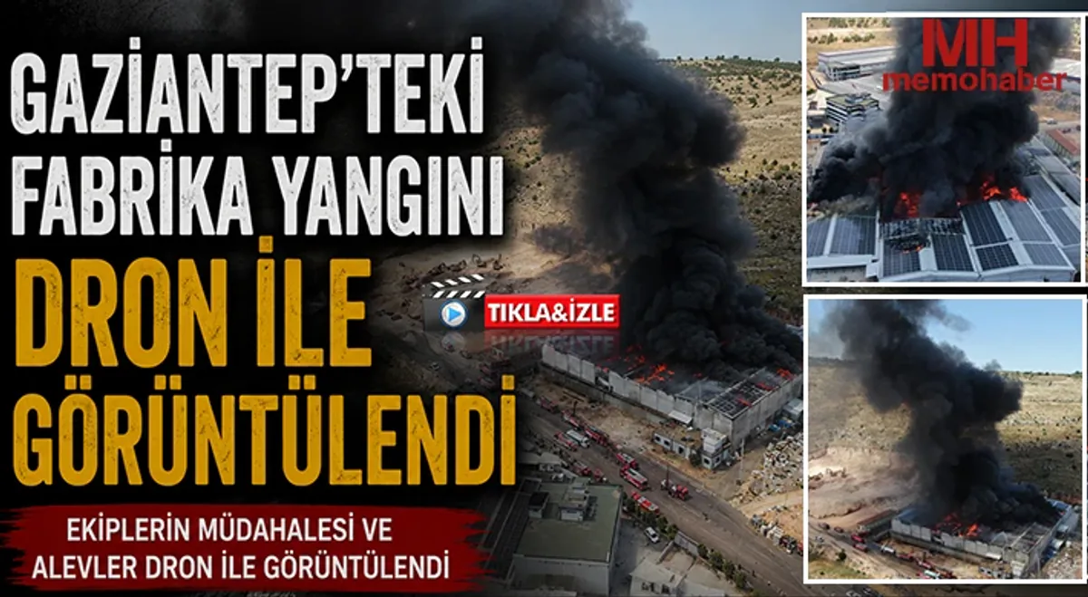 Gaziantep'te Korkutan Fabrika Yangını: Alevler Molhan Tekstil'i Sardı Gaziantep'te Korkutan Fabrika Yangını: Alevler Molhan Tekstil'i Sardı