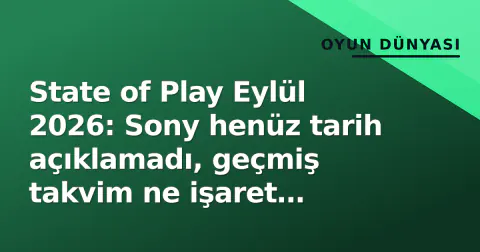 State of Play Eylül 2026: Sony henüz tarih açıklamadı, geçmiş takvim ne işaret ediyor?