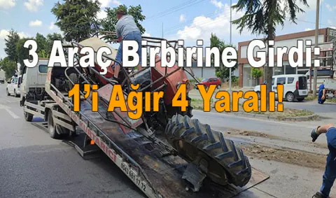 Samsun Çarşamba'da Zincirleme Kaza: 4 Yaralı
