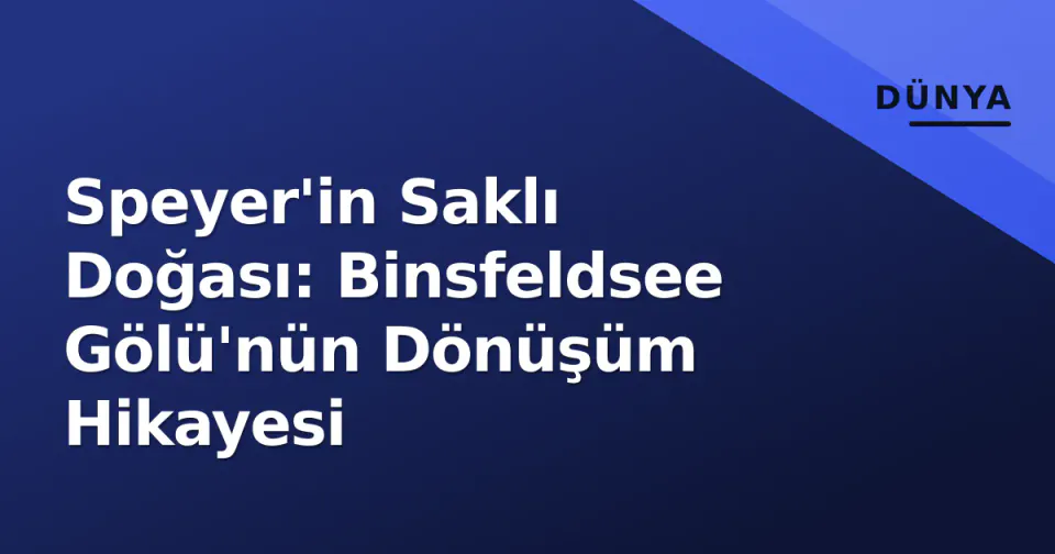 Speyer'in Saklı Doğası: Binsfeldsee Gölü'nün Dönüşüm Hikayesi görseli