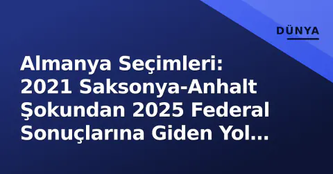 Almanya Seçimleri: 2021 Saksonya-Anhalt Şokundan 2025 Federal Sonuçlarına Giden Yol ve Yeni Siyasi Harita
