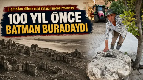 Batman Çayı'nda Kayıp Tarih: El-Medina'dan 1.5 Tonluk Değirmen Taşı Çıktı
