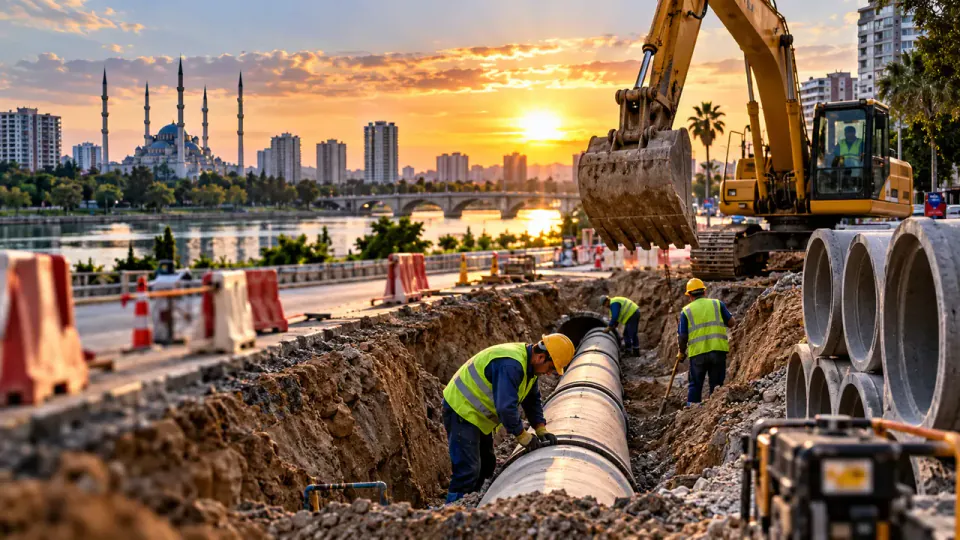 Adana’da 4 ilçeyi kapsayan dev kanalizasyon ihalesi: 2,3 milyar TL bütçe, tarih belli oldu görseli