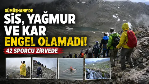 Gümüşhane'de Zorlu Tırmanış: 42 Sporcu Abdalmusa Zirvesi'nde Buluştu