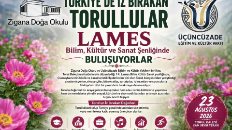 LAMES Bilim Kültür ve Sanat Şenliği 23 Ağustos'ta Torul Kalesi'nde