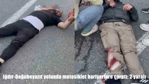 Iğdır-Doğubeyazıt Yolunda Motosiklet Kazası: 2 Kişi Ağır Yaralandı