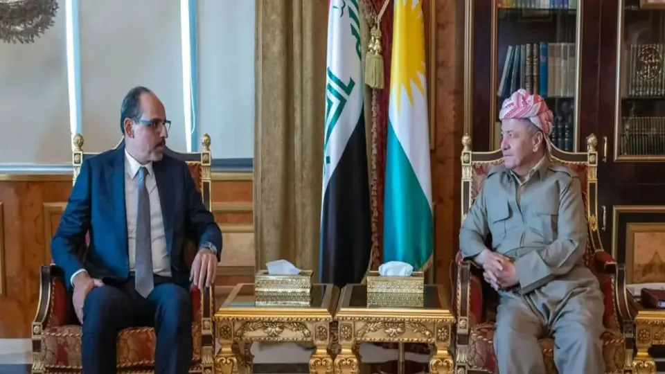 MİT Başkanı İbrahim Kalın Erbil'de Mesud Barzani ile Görüştü görseli