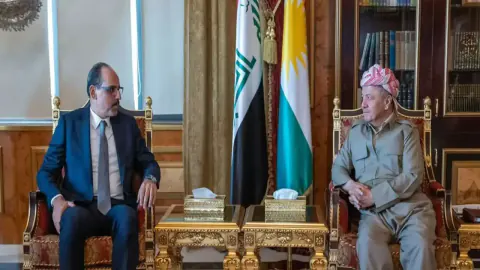 MİT Başkanı İbrahim Kalın Erbil'de Mesud Barzani ile Görüştü