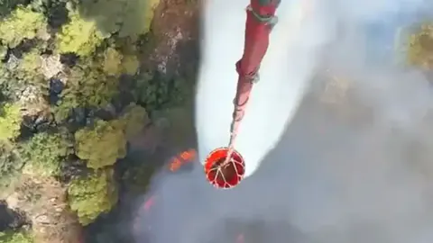 Bodrum Kavaklıdere'de Orman Yangını: Ekipler Havadan ve Karadan Müdahale Ediyor