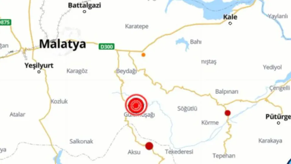 Malatya'da Korkutan Deprem: Büyüklüğü 5.0 Olarak Ölçüldü görseli