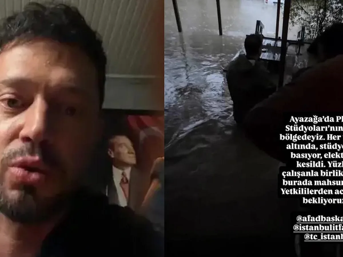 Murat Boz ve Demet Özdemir Maslak'ta selde mahsur kaldı: Stüdyo sular altında, elektrik kesildi Murat Boz ve Demet Özdemir Maslak'ta selde mahsur kaldı: Stüdyo sular altında, elektrik kesildi