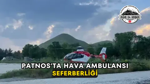 Patnos'ta Zamanla Yarış: Kritik Durumdaki Genç Hasta Hava Ambulansıyla Sevk Edildi Patnos'ta Zamanla Yarış: Kritik Durumdaki Genç Hasta Hava Ambulansıyla Sevk Edildi