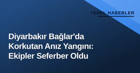 Diyarbakır Bağlar'da Korkutan Anız Yangını: Ekipler Seferber Oldu