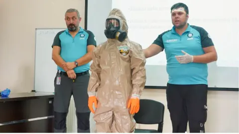 Uşak'ta UMKE Personeli KBRN ve Psikososyal Destek Eğitimi Aldı