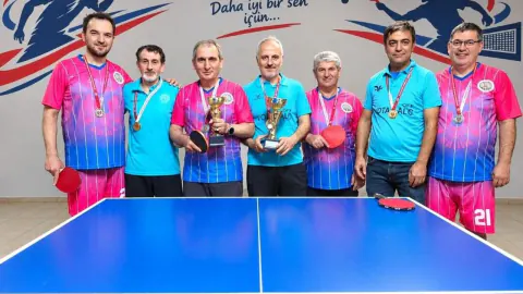 Erzurum İl Sağlık Müdürlüğü, Kamu Spor Oyunları'nda Masa Tenisi Şampiyonu Oldu