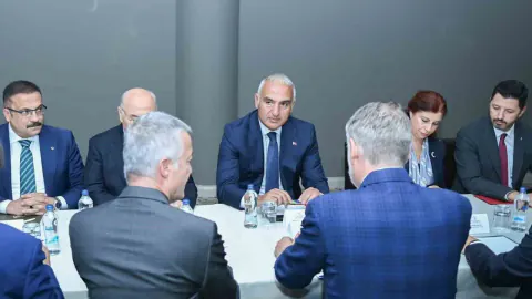 Ersoy ve Giuli Pamukkale'de bir araya geldi: Kültürel miras işbirliği masaya yatırıldı