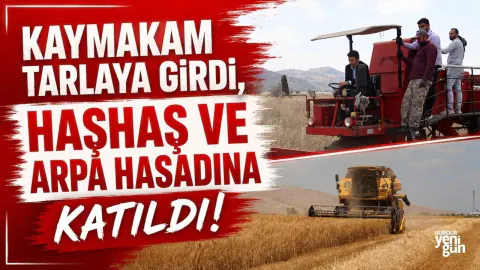 Tefenni'de Tarım Seferberliği: Kaymakam Deveci Hasat Alanlarında İncelemelerde Bulundu