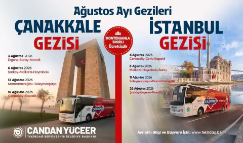Tekirdağ Büyükşehir Belediyesi'nden Çanakkale'ye Ücretsiz Kültür Gezileri