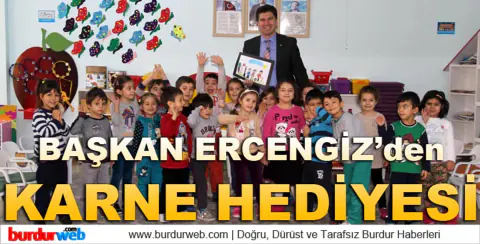 Burdur Belediye Başkanı Ercengiz'den Öğrencilere Karne Ziyareti