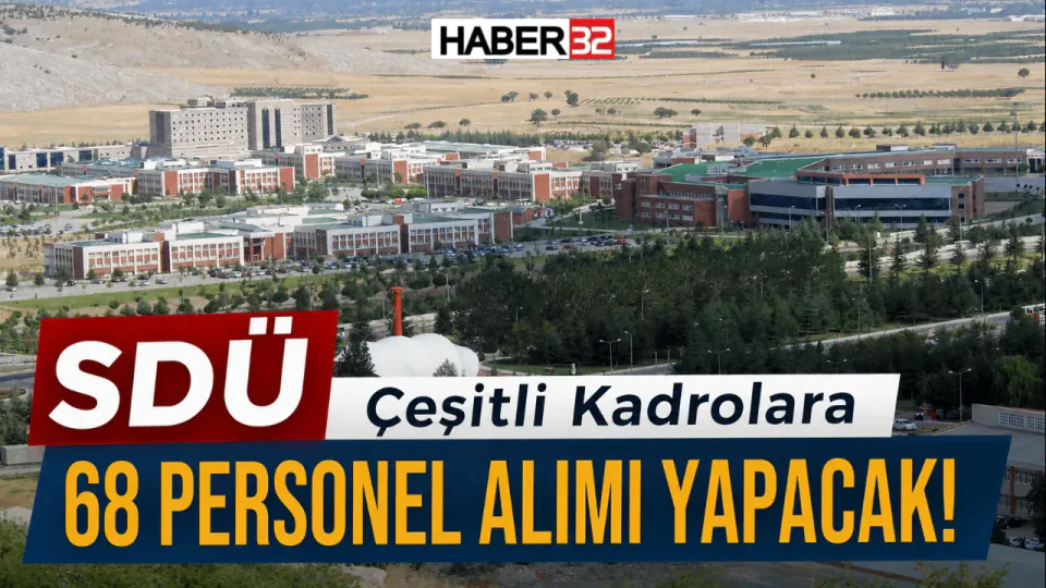 Süleyman Demirel Üniversitesi'nden 68 Personel Alımı İlanı görseli