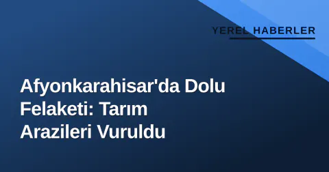 Afyonkarahisar'da Dolu Felaketi: Tarım Arazileri Vuruldu