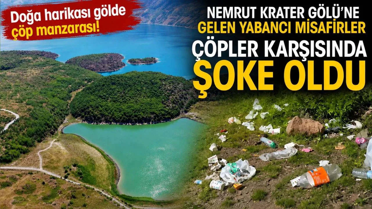 Dünyanın İkinci Büyük Krater Gölü'nde Üzen Manzara: Turistler Temizlik Yaptı Dünyanın İkinci Büyük Krater Gölü'nde Üzen Manzara: Turistler Temizlik Yaptı