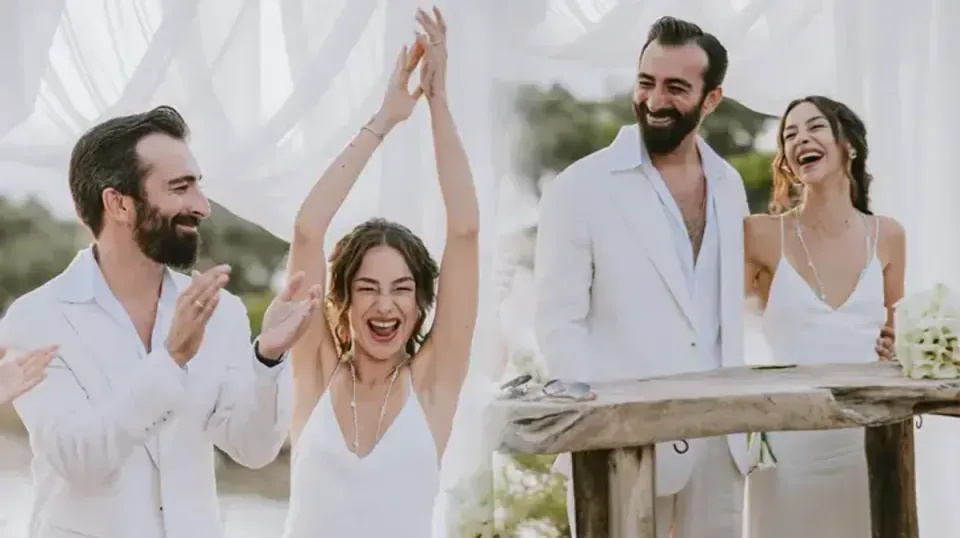 İstanbullu Gelin'in Bade'si Hira Koyuncuoğlu, Baran Sulhan ile evlendi görseli
