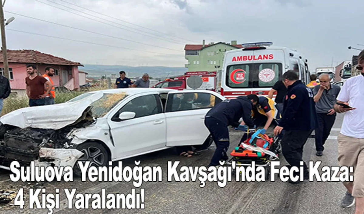 Amasya Suluova Yenidoğan Kavşağı'nda Trafik Kazası: 4 Yaralı Amasya Suluova Yenidoğan Kavşağı'nda Trafik Kazası: 4 Yaralı
