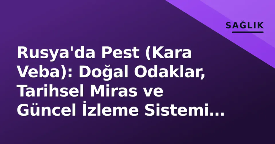 Rusya'da Pest (Kara Veba): Doğal Odaklar, Tarihsel Miras ve Güncel İzleme Sistemi Ne Durumda?