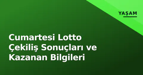 Cumartesi Lotto Çekiliş Sonuçları ve Kazanan Bilgileri