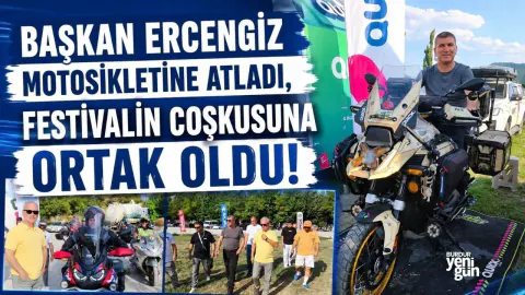 Burdur Belediye Başkanı Ali Orkun Ercengiz, Motorsiklet Festivaline Katıldı