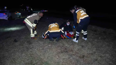 Edirne'de alkollü sürücü takla atarak 80 metre savruldu: 1 ağır 3 yaralı