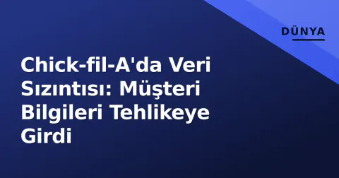 Chick-fil-A'da Veri Sızıntısı: Müşteri Bilgileri Tehlikeye Girdi
