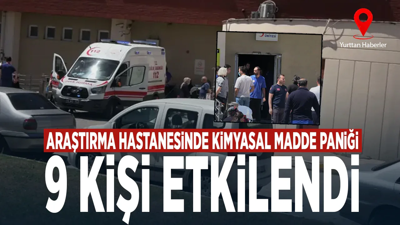 Hastanede temizlik sırasında kimyasal kaza: 9 kişi etkilenerek tahliye edildi Hastanede temizlik sırasında kimyasal kaza: 9 kişi etkilenerek tahliye edildi