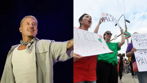 Macklemore, Ed Sheeran turnesinden düşürüldükten sonra 'Free Palestine' turunu duyurdu