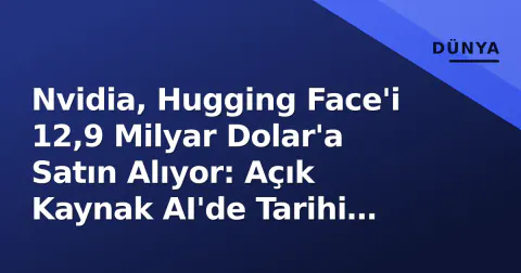 Nvidia, Hugging Face'i 12,9 Milyar Dolar'a Satın Alıyor: Açık Kaynak AI'de Tarihi Hamle