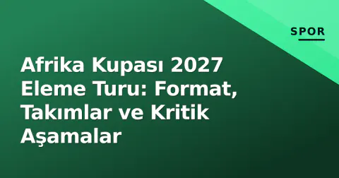 Afrika Kupası 2027 Eleme Turu: Format, Takımlar ve Kritik Aşamalar Afrika Kupası 2027 Eleme Turu: Format, Takımlar ve Kritik Aşamalar
