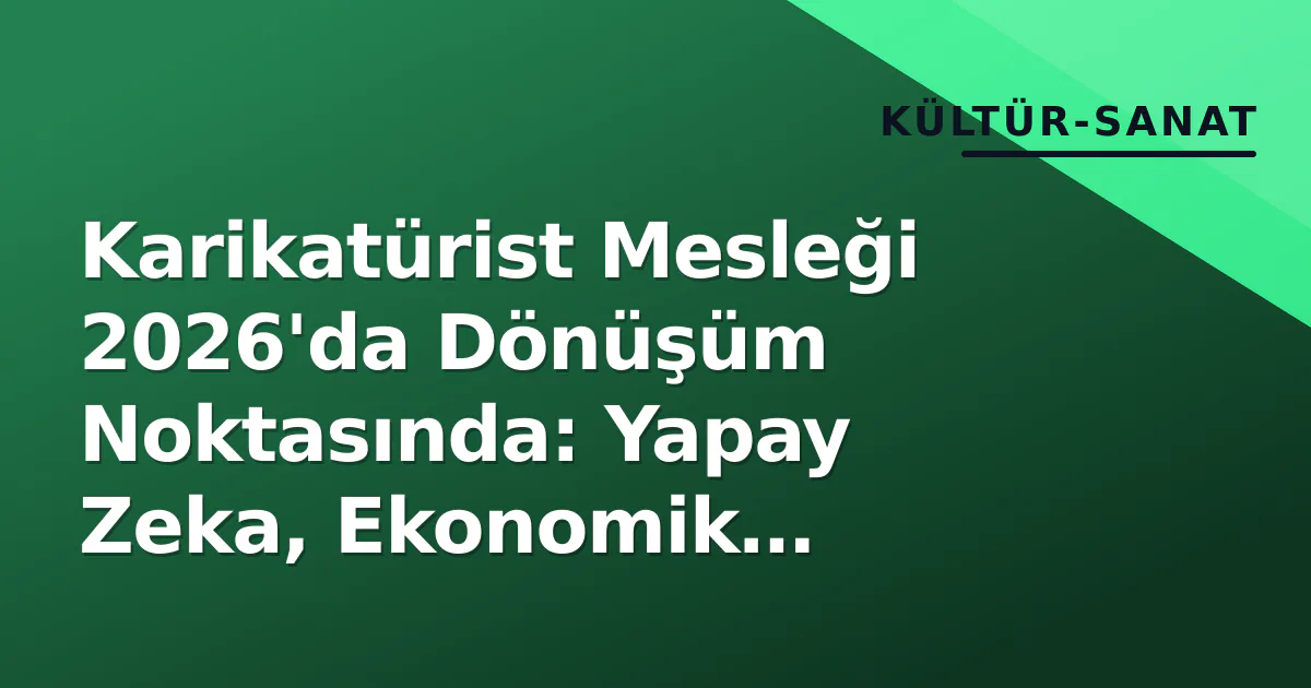 Karikatürist Mesleği 2026'da Dönüşüm Noktasında: Yapay Zeka, Ekonomik Prekariye ve Sansürün Yeni Çizgileri Karikatürist Mesleği 2026'da Dönüşüm Noktasında: Yapay Zeka, Ekonomik Prekariye ve Sansürün Yeni Çizgileri