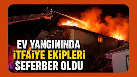 Uşak Banaz'da Ev Yangını İtfaiye Ekipleri Seferber Oldu