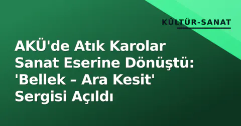 AKÜ'de Atık Karolar Sanat Eserine Dönüştü: 'Bellek – Ara Kesit' Sergisi Açıldı
