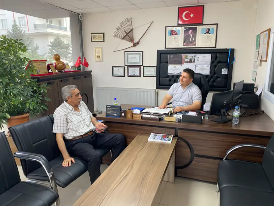 Ortaköy Derneği Başkanı Kocapınar, İş İnsanı Yücel'i Ziyaret Etti görseli