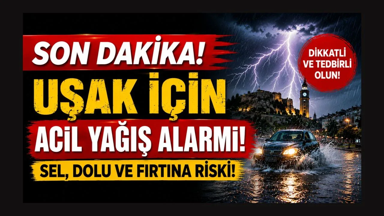 Uşak, Afyon ve Denizli İçin Kritik Uyarı: Bugün Öğleden Sonra Dikkat! Uşak, Afyon ve Denizli İçin Kritik Uyarı: Bugün Öğleden Sonra Dikkat!
