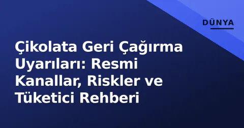 Çikolata Geri Çağırma Uyarıları: Resmi Kanallar, Riskler ve Tüketici Rehberi